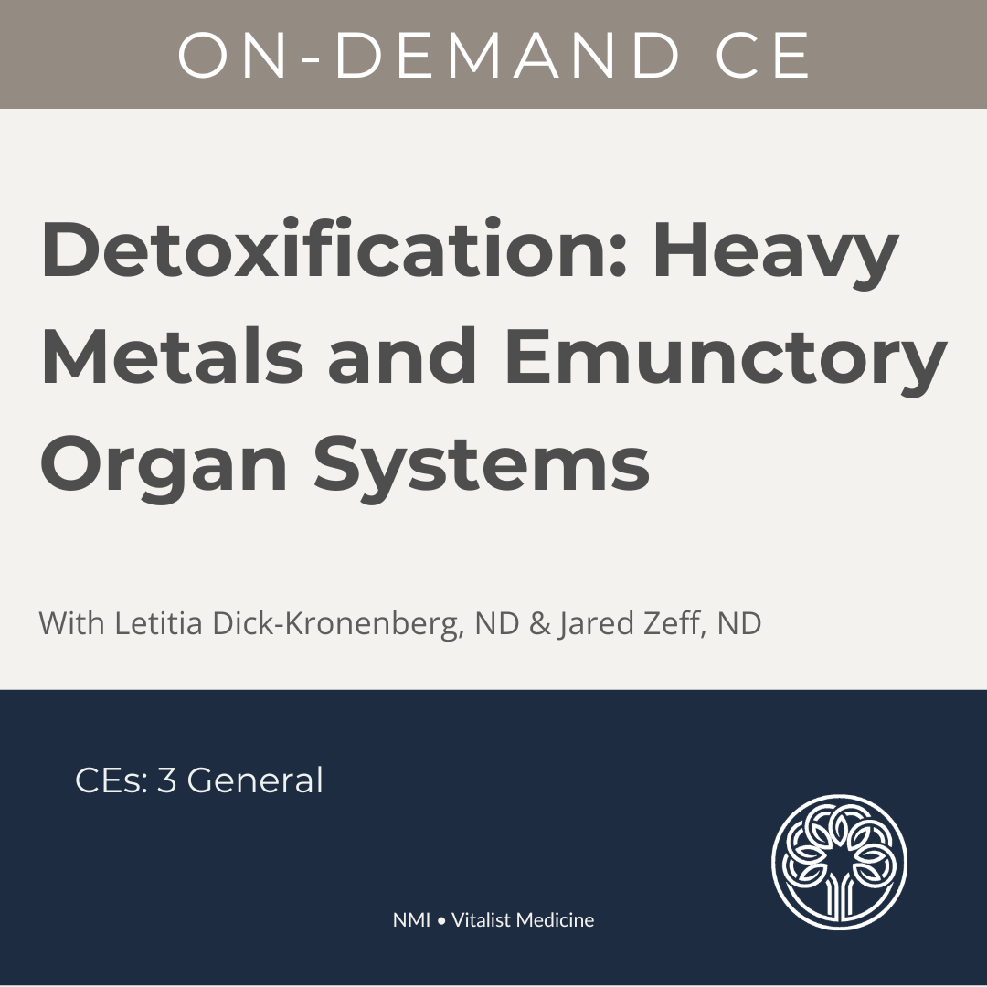 Detoxification: Heavy Metals and Emunctory Organ System