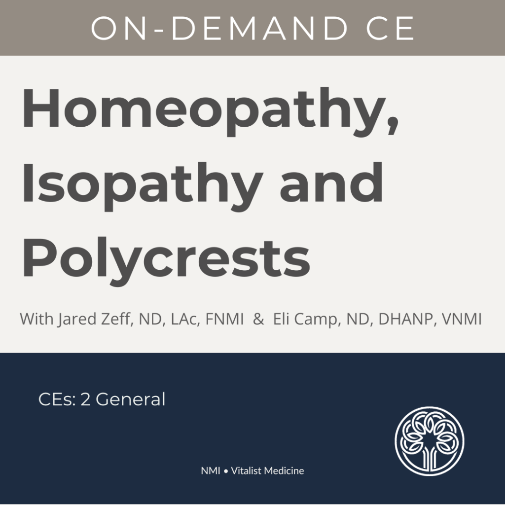 Homeopathy, Isopathy and Polycrests